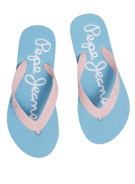 Chanclas Pepe Jeans Bay Beach Azul Para Niña