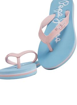 Chanclas Pepe Jeans Bay Beach Azul Para Niña