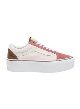 Zapatillas Vans Old Skool Plataforma Rosa Para Mujer