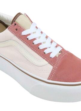 Zapatillas Vans Old Skool Plataforma Rosa Para Mujer