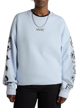 Sudadera Vans Peace Azul Para Mujer