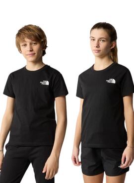 Camiseta The North Face Simple Dome Negro Niños