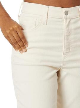 Pantalón Levis High Waist Mom Beige Mujer