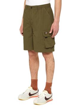 Bermudas Dickies Jackson Cargo Verde Para Hombre