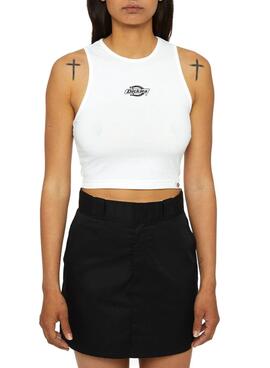 Top Dickies Powers Blanco Para Mujer