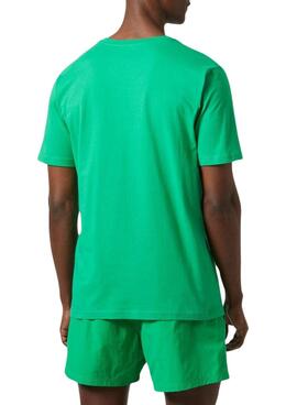 Camiseta Helly Hansen Logo Verde Para Hombre