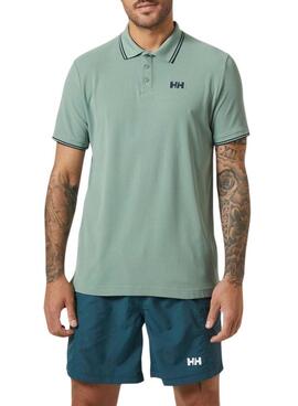 Polo Helly Hansen Kos Verde Para Hombre