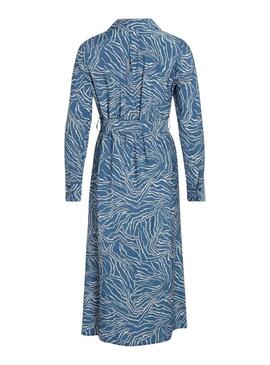 Vestido Vila Dogma Azul Para Mujer