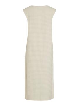 Vestido Vila Brenda Beige Para Mujer