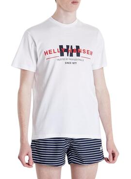 Camiseta Helly Hansen Core Blanco Para Hombre