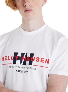 Camiseta Helly Hansen Core Blanco Para Hombre