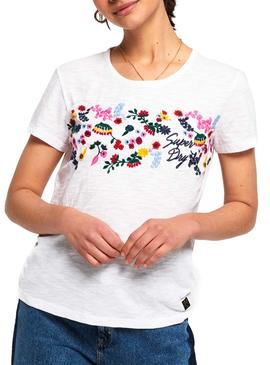 Camiseta Superdry Lexi Blanco Para Mujer