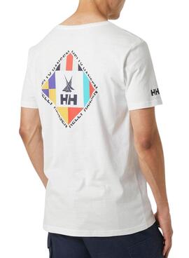 Camiseta Helly Hansen Shoreline Blanco Para Hombre