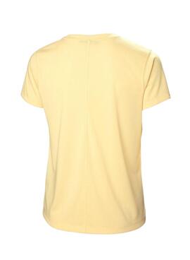 Camiseta Helly Hansen Allure Amarillo Para Mujer