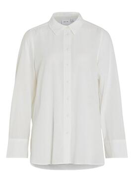 Camisa Vila Linaja Blanco Para Mujer