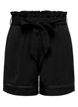 Shorts Only Franci Negro Para MUjer