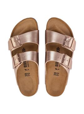 Sandalias Birkenstock Arizona Cobre Para Mujer