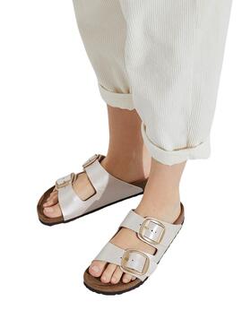 Sandalias Birkenstock Big Buckle Nacar Para Mujer