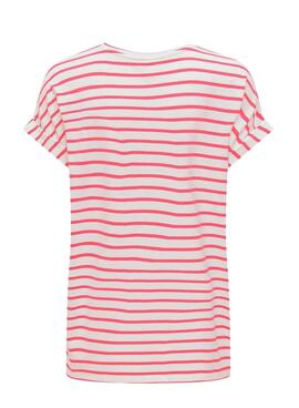 Camiseta Only Moster Rosa Para Mujer