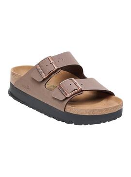 Sandalias Birkenstock Arizona Plataforma Topo  Para Mujer 