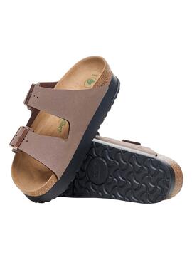 Sandalias Birkenstock Arizona Plataforma Topo  Para Mujer 