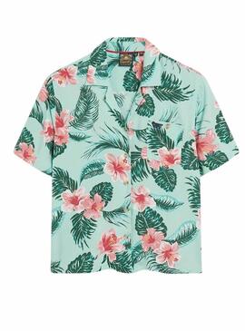 Camisa Superdry Beach Verde Para Mujer