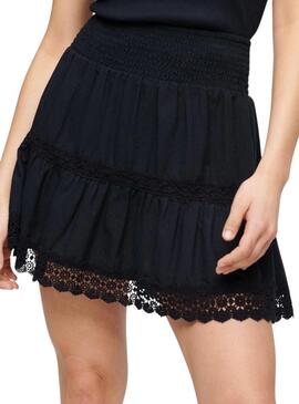 Falda Superdry Ibiza Marino Para Mujer