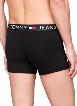 Pack 3 Calzoncillos Tommy Jeans Trunk Essential Negro Hombre