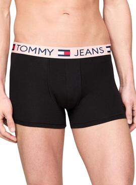 Pack 3 Calzoncillos Tommy Jeans Trunk Essential Negro Hombre