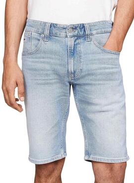Bermuda Tommy Jeans Ronnie Negro Para Hombre