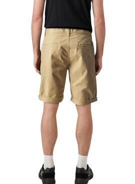 Bermudas Tommy Jeans Scanton Beige Para Hombre