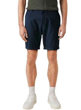 Bermudas Tommy Jeans Scanton Marino Para Hombre