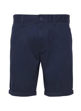 Bermudas Tommy Jeans Scanton Marino Para Hombre