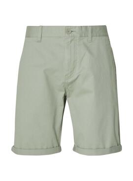 Bermudas Tommy Jeans Scanton Verde Para Hombre