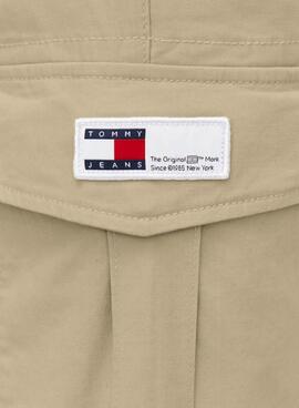 Pantalón Tommy Jeans Austin Cargo Beige Para Hombre