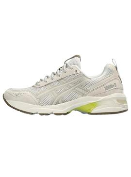 Zapatillas Asics Gel 1090 V2 Blanco y Neon Para Mujer