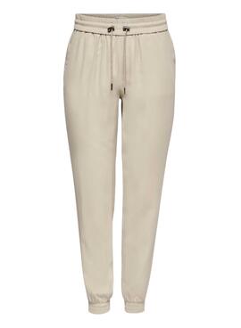 Pantalón Only Kelda Beige Para Mujer