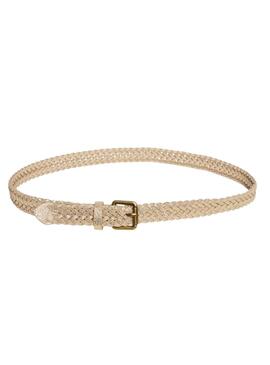 Cinturon Pieces Akiss Beige y Dorado Para Mujer