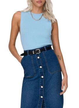 Top Only Majli Azul Para Mujer