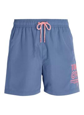 Bañador Tommy Jeans Slim Drawstring Azul Para Hombre