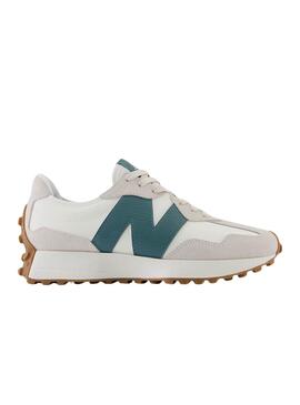 Zapatillas New Balance 327 Blanco y Verde Para Mujer