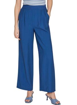 Pantalón Vila Jana Azul Para Mujer