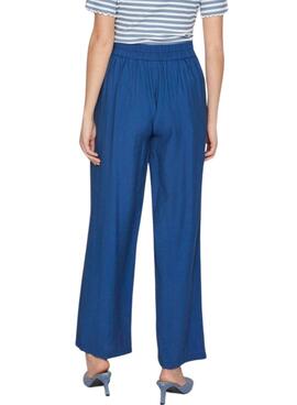 Pantalón Vila Jana Azul Para Mujer