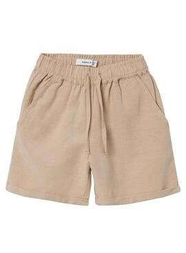 Shorts Name It Faher Tostado Para Niña