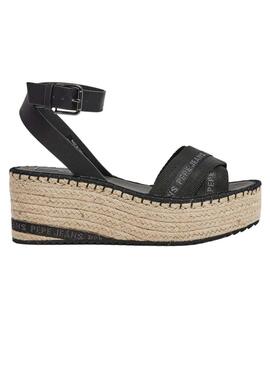 Sandalias Pepe Jeans Witney Cross Negro Para Mujer