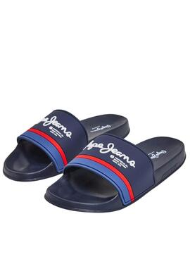 Chanclas Pepe Jeans Portobello Marino Para Hombre