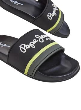 Chanclas Pepe Jeans Portobello Negro Para Hombre