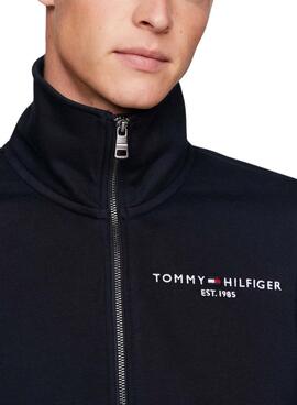 Sudadera Tommy Hilfiger Cremallera Marino Para Hombre