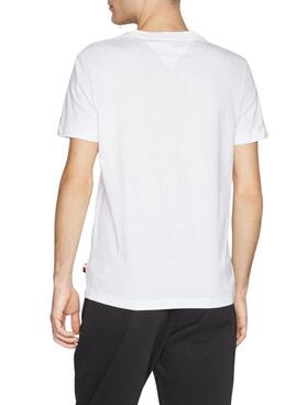 Camiseta Tommy Hilfiger Columbus Blanco Para Hombre
