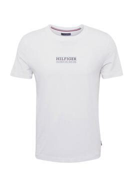 Camiseta Tommy Hilfiger Columbus Blanco Para Hombre